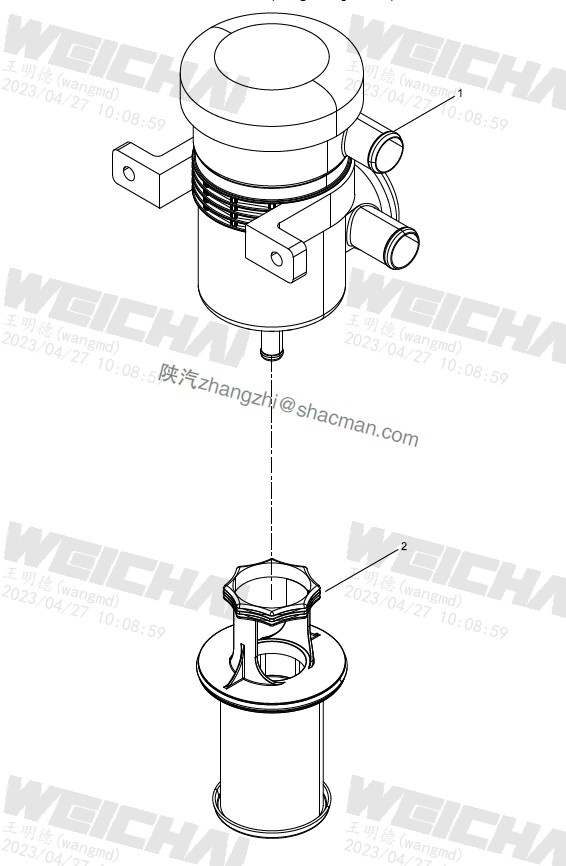 Фильтр сапуна WP12 WEICHAI Оригинал // 612630060138